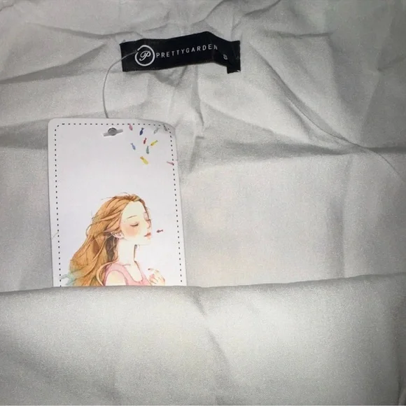 NWT Elegant White and Black Women's Skirt 2pc
